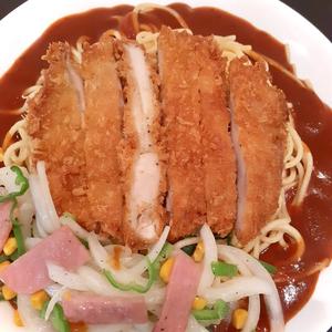 チキンカツオニオンのせあんかけスパ