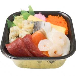 丼丸 ちらし丼 まぐろ、いか、サーモン、小肌、あさり、エビ
