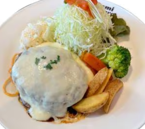 チーズハンバーグプレート【200g】ご飯 並盛