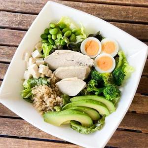 【健康別サラダ】自家製鶏ハムとたんぱく質サラダ