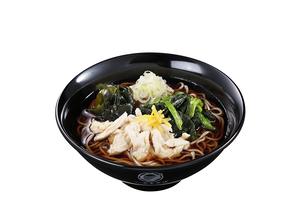 富士そば 女性に人気メニュー! ゆず鶏ほうれん草そば・うどん