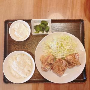 自家製からあげ定食(3個)