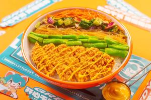 ハニーマスタードチキンカツビビンバ