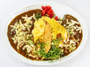 バタオムチーズエビフライカレー
