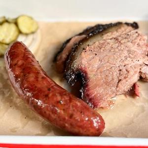 当店人気No.2 SET B ブリスケット、ソーセージ -Brisket ＆ Sausage