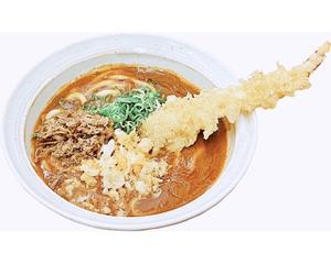 海老天カレーうどん