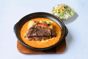 【ステーキ200g】豚肩ロースステーキカレーセット