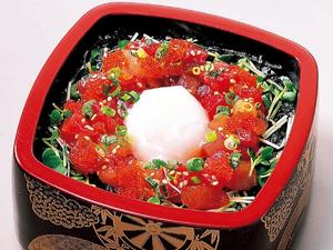 柿家すし 【ランチ限定】まぐろユッケ重セット