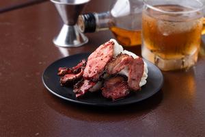 鴨パストラミとポテトサラダ Duck pastrami and potato salad