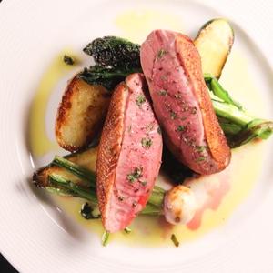 トラットリア クアルト 鴨むね肉のロースト~焼き野菜添え~