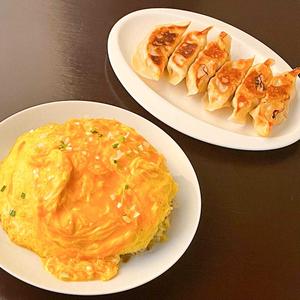 焼餃子6P+玉子かけチャーハン