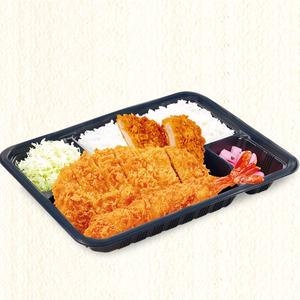 かつ庵 熟成ロース、ヒレかつ、大海老フライ弁当