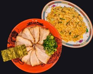 チャーシューめん＆【大】チャーハンセット Cha-shu Ramen ＆ Large Fried Rice Set