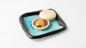 わらび餅もなか(きな粉ペースト、クリーム)