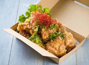 【弁当】 自家製たれの油淋鶏5個[Flavor ]Fried Chicken in Homemade Sauce Bento 5Pieces