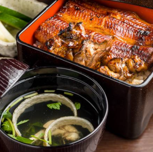 うな重梅+肝焼き(肝吸い、お新香つき)
