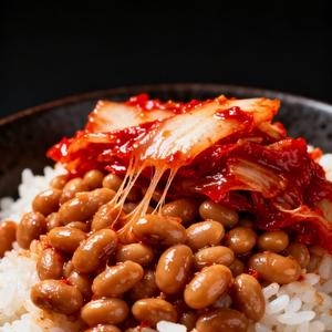 【人気No.1】キムチ納豆ご飯(腸活・発酵パワー)