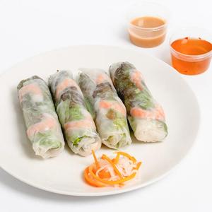 生春巻き4本 Fresh Spring Rolls x 4