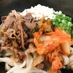 冷・肉キムチぶっかけうどん