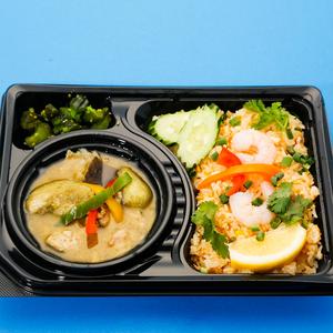 ⑱ グリーンカレー+カオパックン