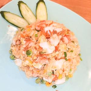 海鮮のチャーハン