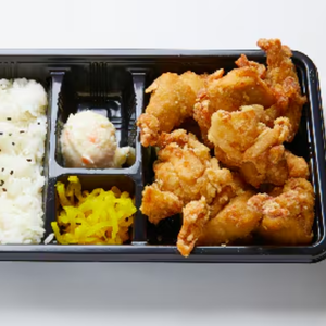 ジョニーのからあげ 【弁当】骨なしミックス弁当(もも、むね) Bonless Fried Chicken Bento Box 小(約4ヶ)S(About 4pcs)