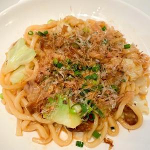 かす焼きうどん