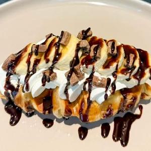 6. 生チョコバナナクロッフル