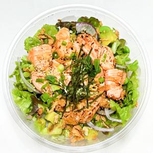 ポキサラダ(炙り漬けサーモン) Broiled Salmon Poke Salad