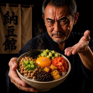 【コスパ最強】豆男のお任せ納豆ご飯【トッピングたっぷり】