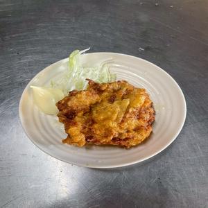 唐揚1個とライス