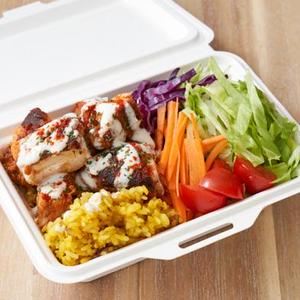 NY屋台メシ!!チキンオーバーライス ちょこっとライスのチキンオーバーサラダ Chicken Over Salad with Small Portion Rice