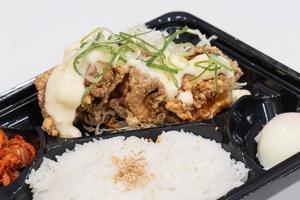 タルタルねぎ乗せからあげ弁当