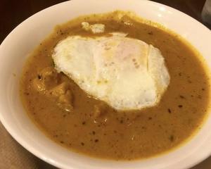 新鮮卵とカレーセット fresh eggs and curry set