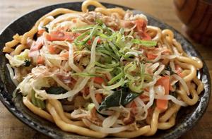 海鮮出し焼きうどん