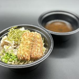 ちくわ磯辺揚げ肉つけ蕎麦