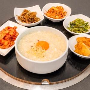 アワビおかゆ定食 Abalone Porridge Set Meal