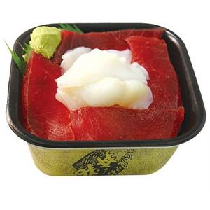 丼丸 まぐろイカ丼 まぐろ、いか