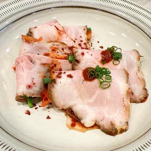 ゆで豚のキムチ添え