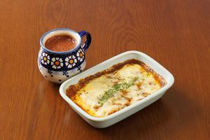 カレー+ホットチョコレート