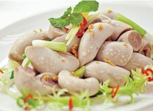 蒸しホルモン Trang hap ( Steamed pig uterus)
