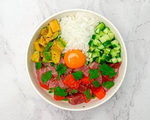 ダイエットタイ風パクチーポキボウルDiet Thai-style Coriander Poke Bowl