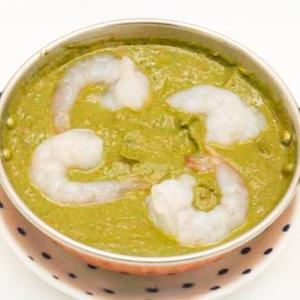 【単品】ほうれん草エビカレー/Sag Prawn Curry