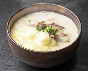 【白湯】チーズ入り極太春雨 soy milk soup super-thick Bean curd vermicelli
