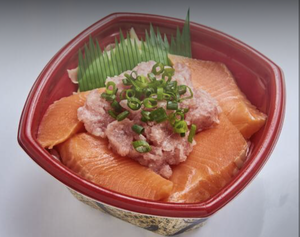 サーモンネギトロ丼
