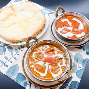 カレー2種＆チーズナンセット/ 2Curry ＆ Cheese Naan SET