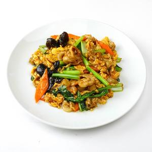 豚肉とキクラゲの玉子炒め