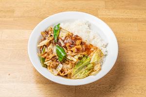 回鍋肉丼 Twice Cooked Pork Rice Bowl