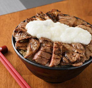 合盛りとろろ牛タン丼 Mixed Grated Yam Beef Tongue(3㎜＆8㎜) Rice Bowl