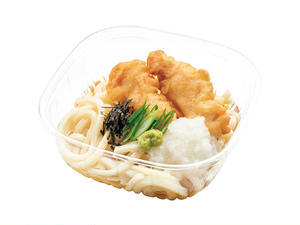 本家かまどや おろし鶏天のせ ぶっかけうどん